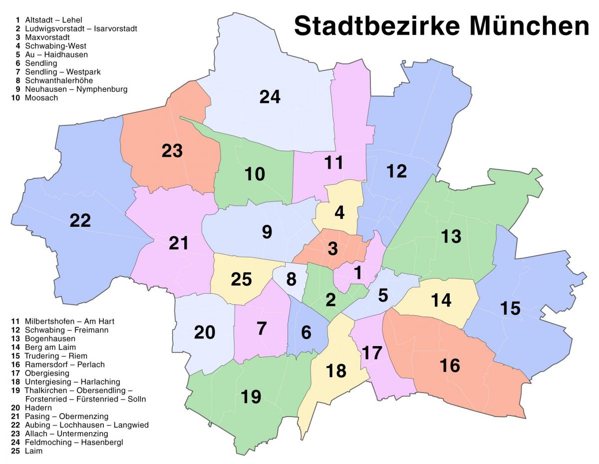 Münih şehir haritası 