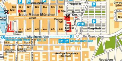 Münih ost tren istasyonu haritası