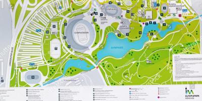 Münih Olimpiyat Parkı haritası 