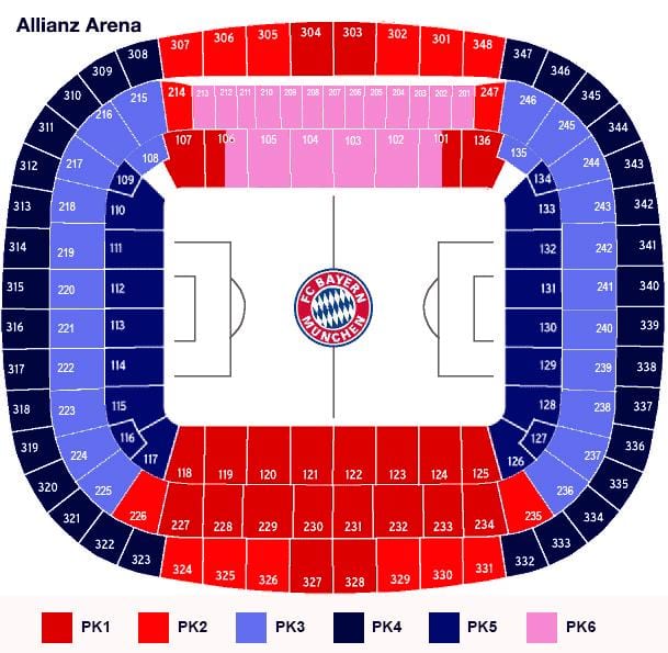 Allianz arena haritası