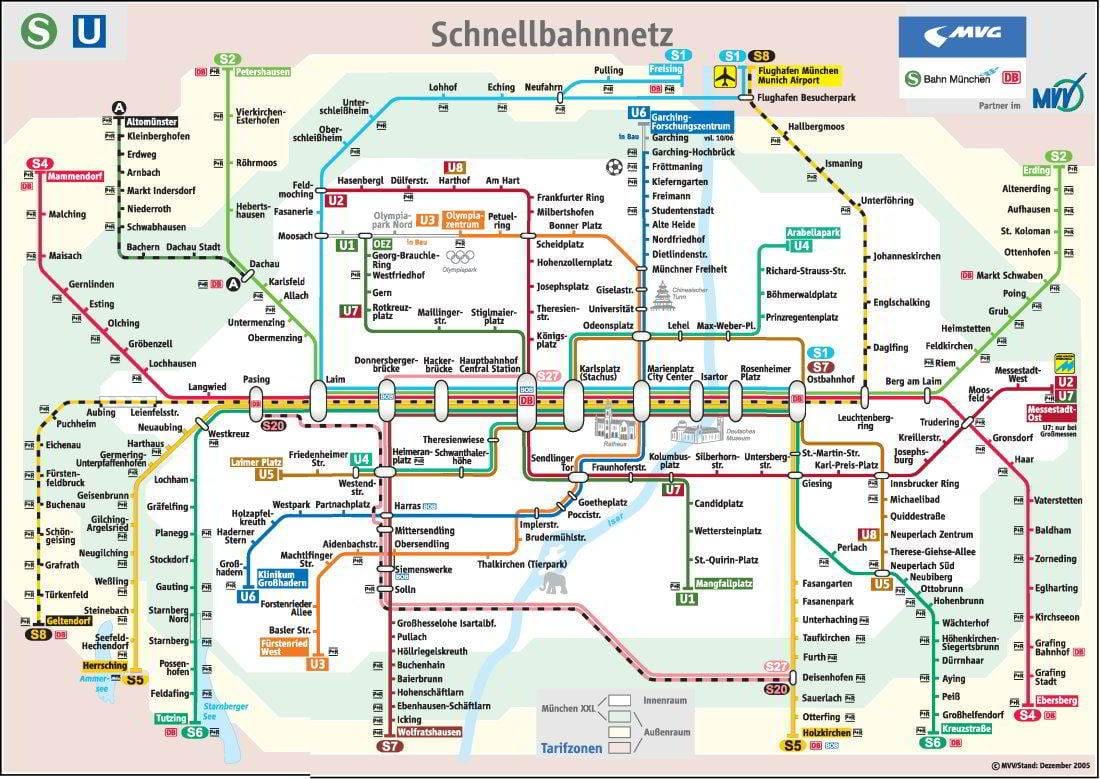 metro haritası Munich