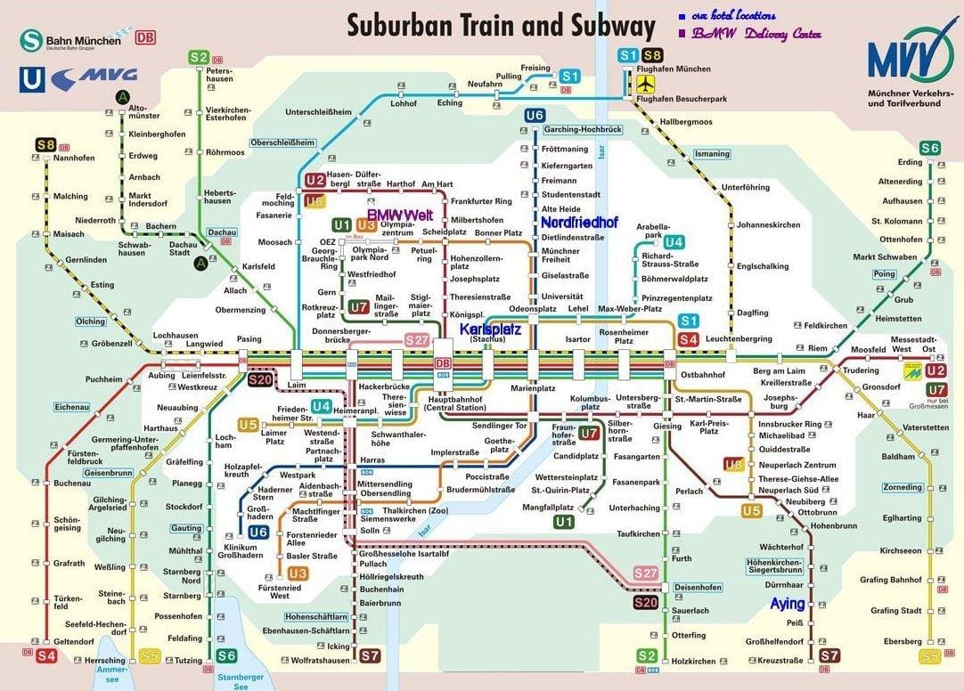 Münih s bahn göster