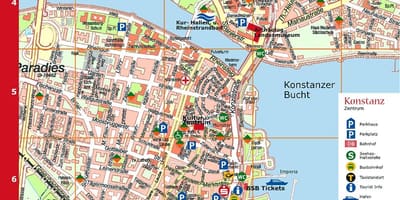 Münih Almanya turistik haritası 