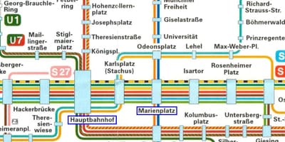 Münih şehir haritası 