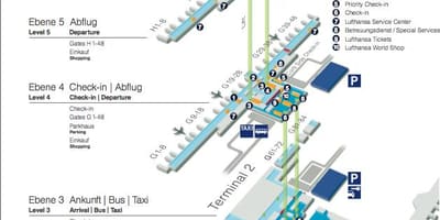 Münih havaalanı lufthansa haritası 